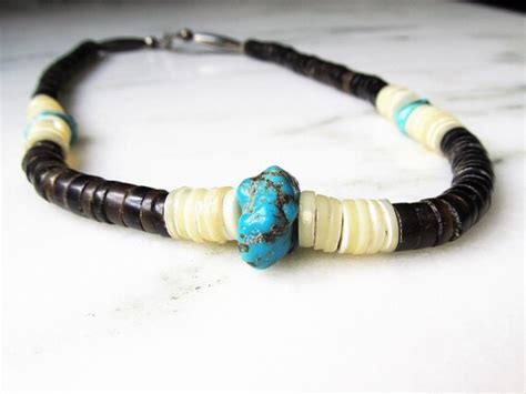 Navajo Heshi Shell Turquoise Mother Of Pearl Sterli Gem