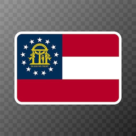 Premium Vector Georgia State Flag Vector Illustration