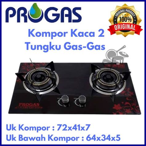 Jual Kompor Tanam Progas 2 Tungku Mix Barakompor Tanam Progas 2 Tungku