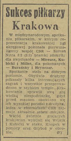 1960 05 06 Kraków Slovan Bratysława 3 2 WikiPasy pl Encyklopedia