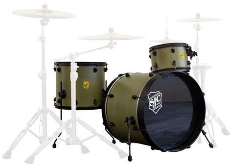 Sjc Signature Josh Dun Bandito 4pc Drumkit With Crowd 14x65 Snare 12x8mt 16x14ft 22x18bd In