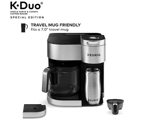 Keurig K Duo Special Edition Single Serve And Carafe Coffee Maker Silver