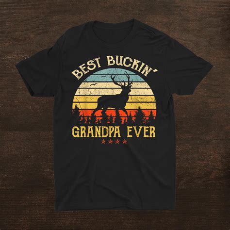 Best Buckin Grandpa Ever Hunting Deer Shirt Fantasywears