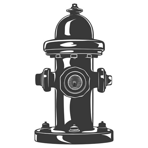 Ai Generated Silhouette Fire Hydrant Black Color Only 40719948 Png