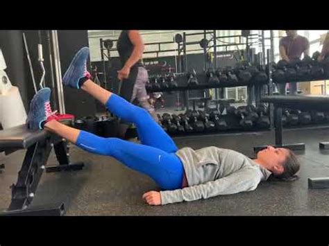 Hamstring Bridge Straight Leg Elevated Youtube