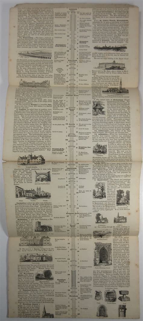 London Brighton Railway Chronicle Travelling Charts Or Iron Road