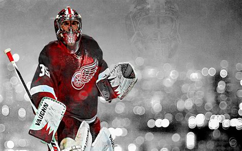 Detroit Red Wings Goalie Background 1680x1050 Wallpaper