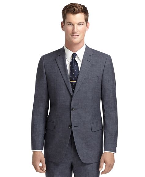 Lyst Brooks Brothers Fitzgerald Fit Navy Houndstooth Suit In Blue For Men