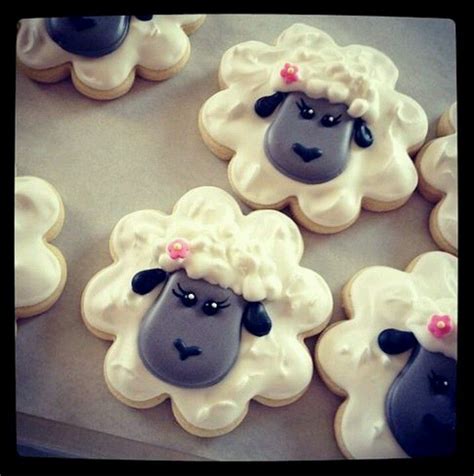 Sugarbelle Cookies Sheep Lamb Decorated Cookies Cookie Decorating