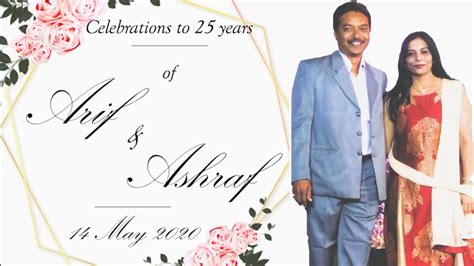 25th Wedding Anniversary Of Mom And Dad 14th May 2020 Youtube