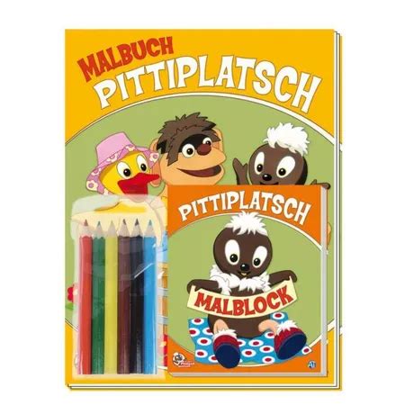 Tr Tsch Malbuch Pittiplatsch Mit Buntstiften Duo Shop De