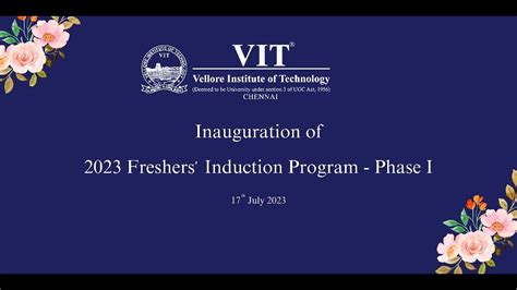 Inauguration Of Freshers Induction Program Phase I July