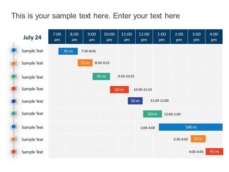 Daily Schedule Timeline Template