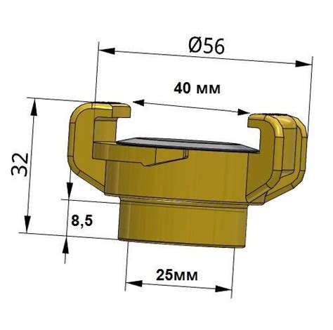 Головка муфтовая пожарная ГМ 25, 32, 38, 40, 50, 65, 75, 80, 100, 125, 150