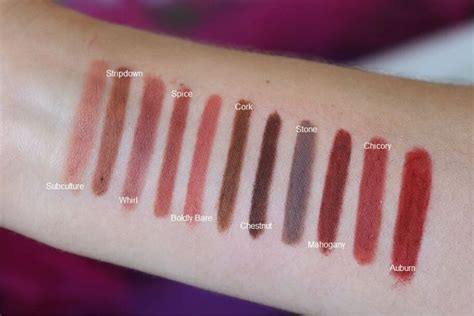 Mac Lip Liner Swatches Review From Soar To Spice Mac Lip Liner