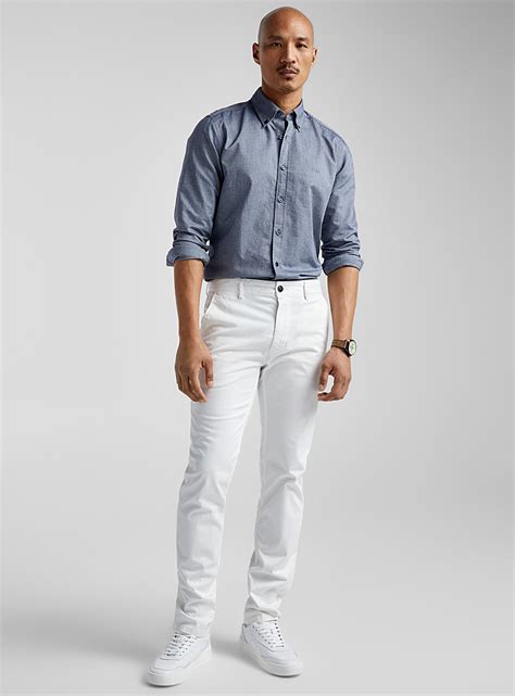 Pure White Chinos Slim Fit Boss Simons