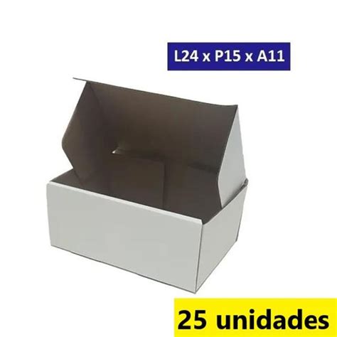 Caixa De Papel O Branca Correio Sedex Pac X X Cm Kit Emballari