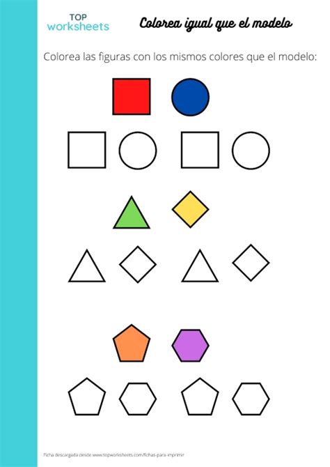 Colorea Igual Que El Modelo Ficha Para Imprimir TopWorksheets
