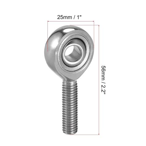 Uxcell Ssa Tk Rod End Bearing In Bore Acero Inoxidable M X