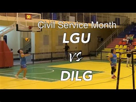 Volleyball Lgu Vs Dilg Talibon Civil Service Month Youtube