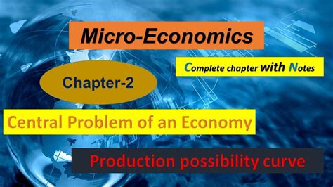 Central Problem Of An Economy Chapter 2 Ppc Microeconomics Class 11 12