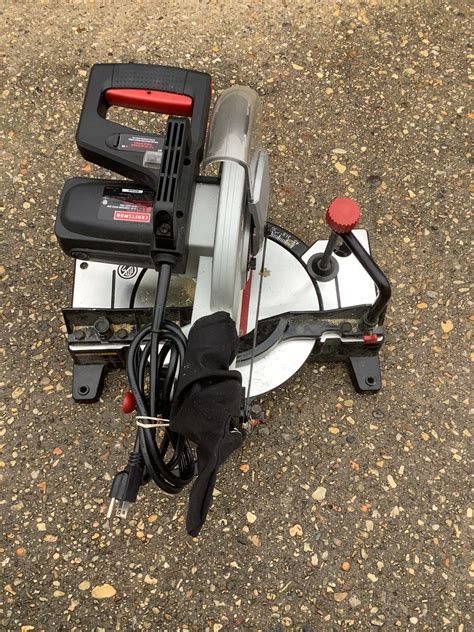 Craftsman 921229 10 In 15 Amp Single Bevel Sliding Corded Miter Saw Rl Jlk Like New Buya