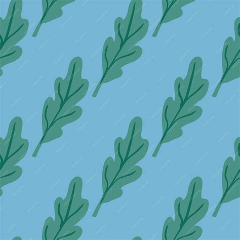 Premium Vector Oak Leaf Seamless Pattern Plant Background Repeated