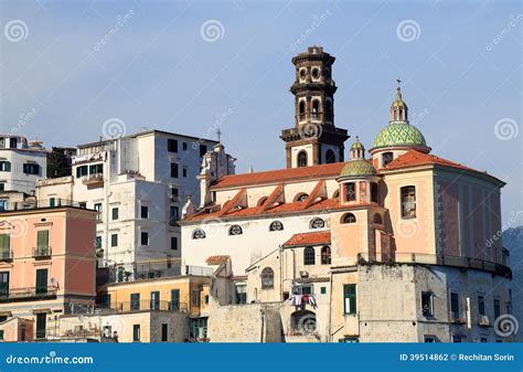 Centro Turístico De Atrani Italia Europa Foto de archivo Imagen de