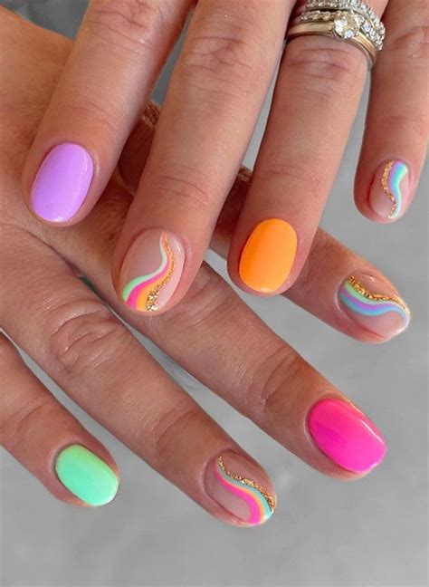 50 Pretty Summer Nails In 2022 For Every Taste Pink Orange And Green