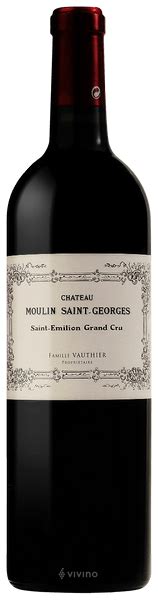 2010 Château Moulin Saint Georges Saint Émilion Grand Cru Vivino 日本