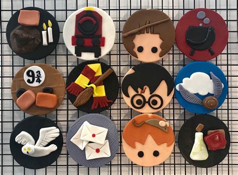 Harry Potter Edible Cupcake Toppers