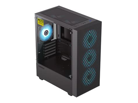 Gamemax Edge Black USB3 0 Tempered Glass Micro ATX Gaming Computer Case