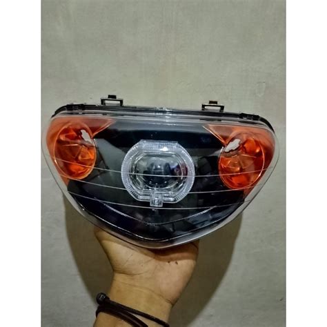 Jual Headlamp Reflektor Plus Mika Kaca Lampu Depan Mio Sporty Model MX