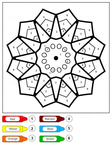 Mandala Color By Number ColoringbyNumber