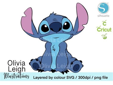 Cute Stitch Svg Cutting File Clipart PNG File DIGITAL - Etsy