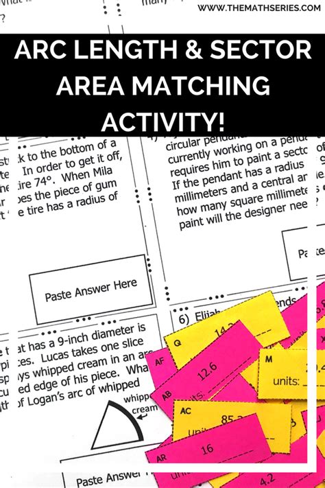 Arc Length And Sector Area Worksheet Kindergarten Printable Sheet