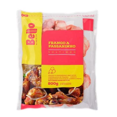 Supermercado Pequeno Mundo FRANGO A PASSARINHO BELLO TEMPERADO 1KG