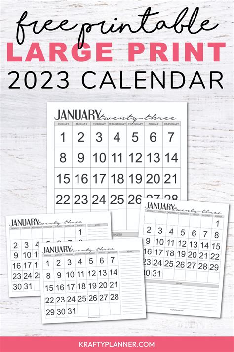 January 2025 Calendar Large Printable Freebies Reeva Celestyn