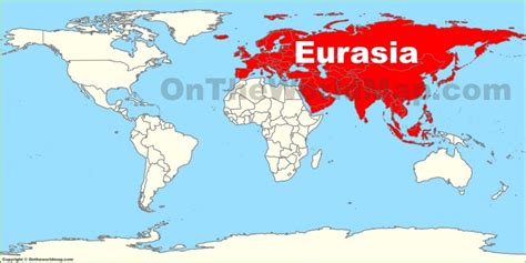 Eurasia location on the World Map