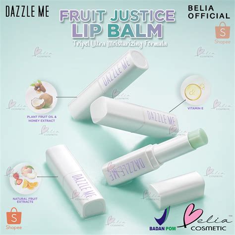 Belia DAZZLE ME Fruit Justice Lip Balm Moisturizing Hydrating