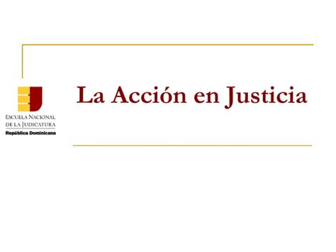 ENJ 400 La Acción en Justicia PPT