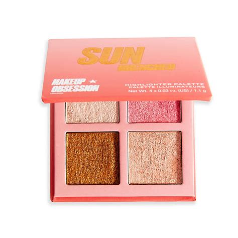 Палетка хайлайтеров Makeup Obsession Sun Drenched Highlighter Palette ...