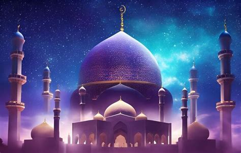 Premium Photo | Islamic background with magnificent mosque Islamic ...