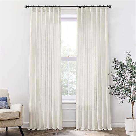 Amazon Xtmyi Linen Cotton Farmhouse Curtains For Living Room