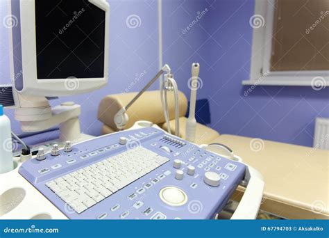 Medical Ultrasound Diagnostic Machine Stock Image Image Of Healthy