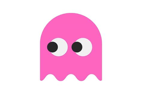 Pac Man Ghost Pinky Image SVG PNG Bundle Cricut Stickers Crafting Laser