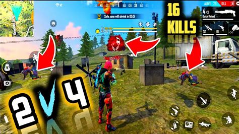 Duo Vs Squad 16 Kills Overpowered Gameplay Garena Free Fire The