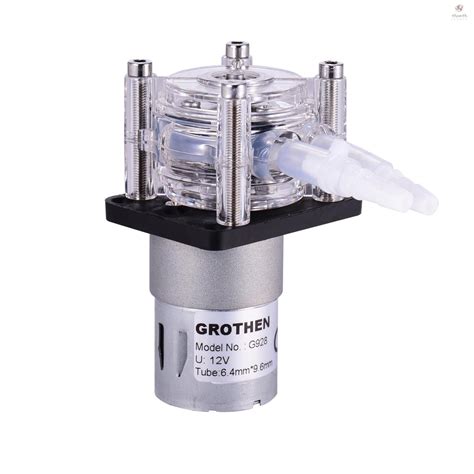 Grothen Dc V Peristaltic Pump With Silicone Tubing High Flow Water