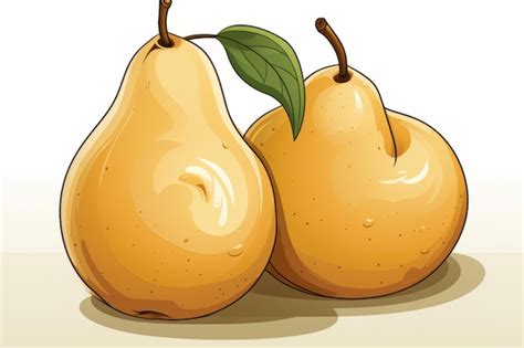 Premium Ai Image Exploring The Delicate Beauty Of Clipart Asian Pear