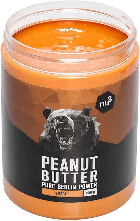 nu3 Beurre de cacahuète naturel onctueux Peanut Butter 1 kg 100